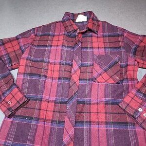 Paul Howard California Vintage Wool Blend Flannel long Sleeve Men's Large